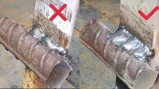 Why didnt the welder tell me the correct technique of welding the concrete steel bar the angle iron [upl. by Oswald953]