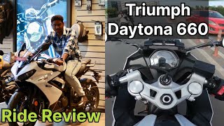 Triumph Daytona 660 Ride impression in Tamil  Fast but comfy… B4Choose [upl. by Wing]