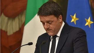 Italy PM Renzi to resign after crushing referendum defeat [upl. by Ahsitel]