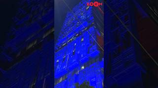 Mukesh Ambanis house Antilias GRAND light decoration for Anant Ambani amp Radhika Merchants wedding [upl. by Straub940]