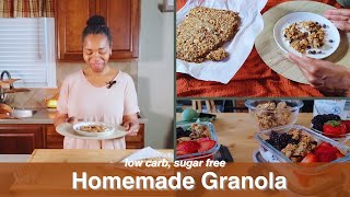 DELICIOUS Low Carb Granola Recipe Youll LOVE [upl. by Faxun590]