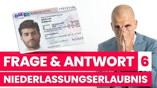 Frage amp Antwort zur Niederlassungserlaubnis  Teil 6  wwwmigrandode [upl. by Bride]