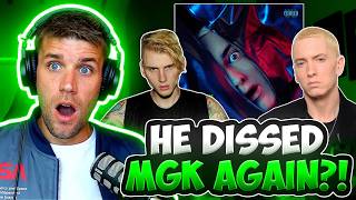 THE MGK BEEF ISNT OVER  Rapper Reacts to Eminem  Bad One FIRST REACTION [upl. by Renba]