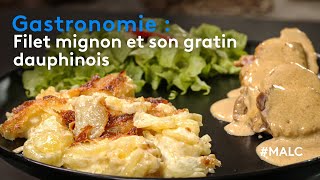 Gastronomie  filet mignon et son gratin dauphinois [upl. by Hackney]