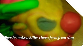 How to make a clay killer clown model [upl. by Palla]