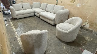 Sofa  making and installation watch till end  modernsofa sofa india indiayoutube furniture [upl. by Nnaeel]