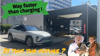 I try the NIO battery swap technology NIO ES6 [upl. by Wilbert]