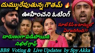 Bigg Boss Telugu 8 Live Updates amp Voting Analysis By Spy Akka  Prerana biggbosstelugu8 starmaa [upl. by Dnomra]