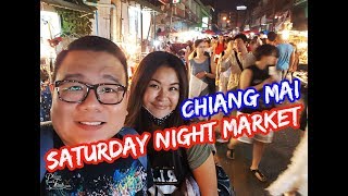 Chiang Mai Saturday Night Market  Wualai Road Walking Street [upl. by Latonia86]