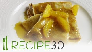 Orange Crepes Suzette Classic Recipe [upl. by Epifano]