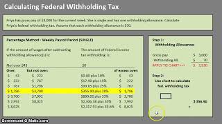 How to Calculate Federal Withholding Tax [upl. by Berlyn]