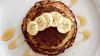 Hotcakes de plátano con avena  Cocina de addy [upl. by Reld932]