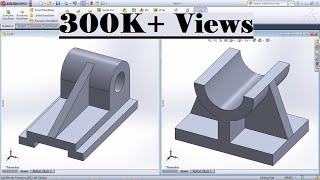 SolidWorks Practice Exercises for Beginners  6  SolidWorks Basics Tutorial  Rib Tool [upl. by Matthei]