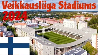 Finnish Veikkausliiga Stadiums 2024  Veikkausliiga Stadionit 2024 [upl. by Attekram]