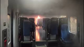 Incendi en un tren a Torelló [upl. by Ediva]