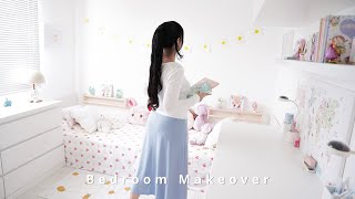 Rénover aménager décorer une chambre de 10m2 pour deux filles ⎜ Meubles IKEA ⎜Inspiration Kawaii 🎀 [upl. by Eelamme]