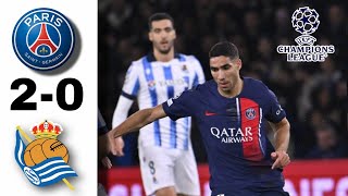 PSG vs Real Sociedad Tadi Malam  Hasil Liga Champion Tadi Malam  Hasil Bola Tadi Malam [upl. by Bergen]