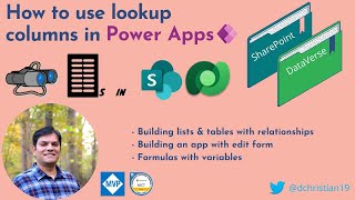 How To Use Lookup Columns In Power Apps [upl. by Raine]