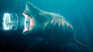 Megalodon vs Shark Cage Scene The Meg 2018 Movie Clip HD [upl. by Isdnil]