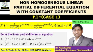 Non Homogeneous Partial Differential Equations  Non Homogeneous PDE  Rules for CF [upl. by Naujuj]