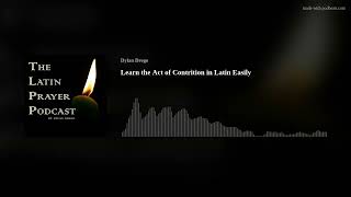 Learn the Act of Contrition in Latin Easily [upl. by Trebla]