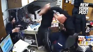 Pulsepounding video shows Denver cops gun down suspect holding 7Eleven clerk hostage [upl. by Fusco]