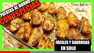 Patatas al horno con especias ¡Fáciles y sabrosas ✅ Las mejores Papas al Horno [upl. by Loftus]