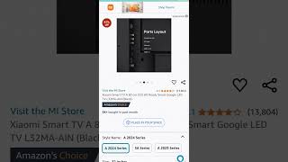 Xiaomi 32quot Smart TV 2024 Edition at 10799₹trending viralvideo youtube shorts [upl. by Nnyladnarb239]