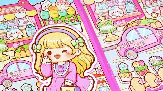 asmr decorate Telado kawaii magnetic stickers [upl. by Animaj]