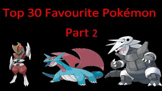 Top 30 Favourite Pokemon Part 2 2011 [upl. by Yar181]