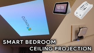 smart bedroom ceiling projector setup [upl. by Girand]