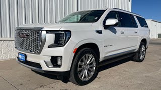 2024 GMC Yukon XL Denali White Frost Tricoat With Light Shale Interior [upl. by Renell]