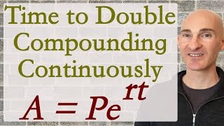 Time to Double Compounding Continuously [upl. by Ahseek469]