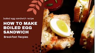 How to make boiled egg sandwich  boiled egg sandwich recipe  bread  Breakfast Recipes shorts [upl. by Fulvi348]