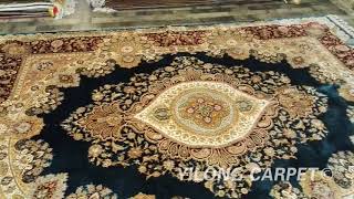 Nepali Silk Carpet Hand Knotted Rugs [upl. by Ahseela]