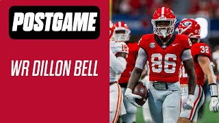 Dillon Bell discusses Georgia offensive outing secondhalf explosion against Clemson [upl. by Ayokahs21]