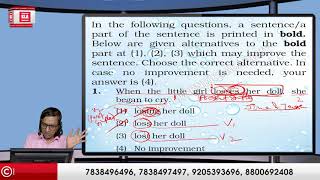 Improvement Of Sentences Part 17 for CETSSC CGLSSC CHSLSSC MTSSSC CPOCommon Eligibility Test 20 [upl. by Oneal646]