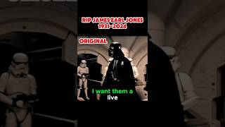 ORIGINAL VS FINAL DARTH VADER VOICE RIP James Earl Jones a true LEGEND in and out of STAR WARS [upl. by Rakia104]