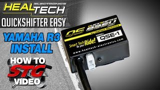 How to Install a HealTech Yamaha YZFR3 1517 QuickShifter Easy from Sportbiketrackgearcom [upl. by Favianus]