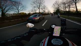 XSR700 POV  Into Dusk [upl. by Eecak570]