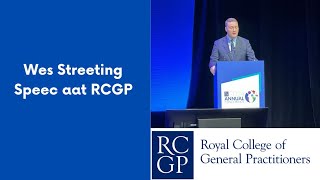 Wes Street Speech at RCGP Annual Conference Review in 15m [upl. by Spancake389]