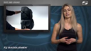 S3500 Deluxe Sissy Bar Bag  Product Overview  Saddlemen [upl. by Wollis434]