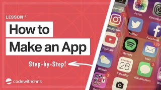 How to Make an App for Beginners 2020  Lesson 1 [upl. by Antonin]