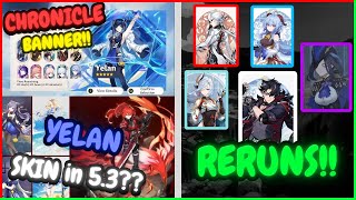 NEW UPDATE Confirmed Yelan Skin 53 to 54 ROADMAP Banner amp CHRONICLE WISH  Genshin Impact [upl. by Ahsillek]