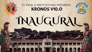 Inaugural  Kronos 2024  St Pauls Institutions Belagavi  15th November 2024 [upl. by Lia]