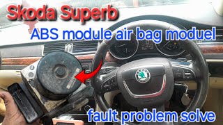 fault code01228012240000301130 Skoda superb abs moduel fault and airbag module fault  part 2 [upl. by Nnoj612]