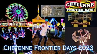 Cheyenne Frontier Days Carnival 2023 Wyoming Daddy Of Them All [upl. by Joly]