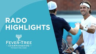 Rado Highlights from FeverTree Championships Saturday [upl. by Afatsuom]