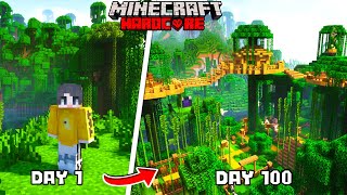 เอาชีวิตรอด 100 วันผจญภัยป่าดงดิบสุดอันตราย  Minecraft Hardcore 100 Days [upl. by Nolad]