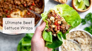 Quick amp Easy Beef Lettuce Wraps Recipe [upl. by Aztilay995]